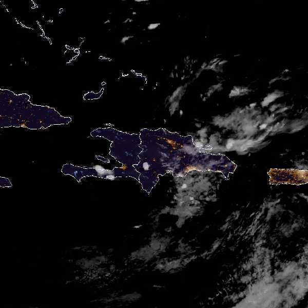météo tropicale : Image satellite .