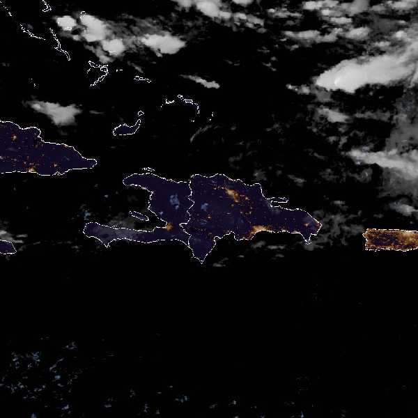 météo tropicale : Image satellite .
