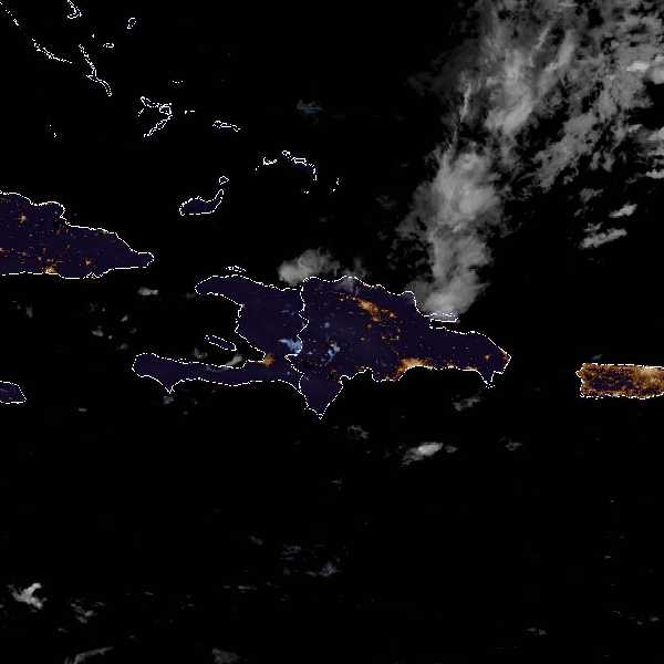météo tropicale : Image satellite .