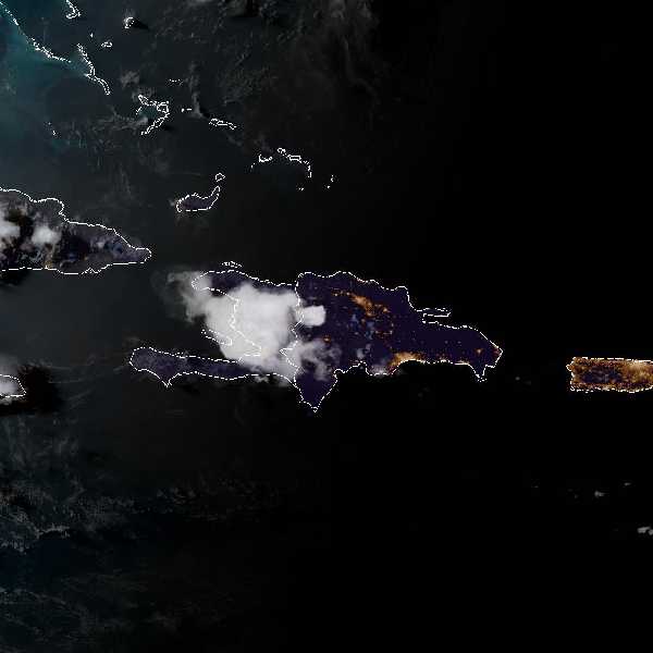 météo tropicale : Image satellite .