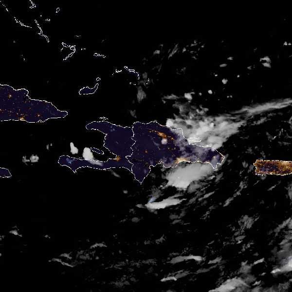 météo tropicale : Image satellite .