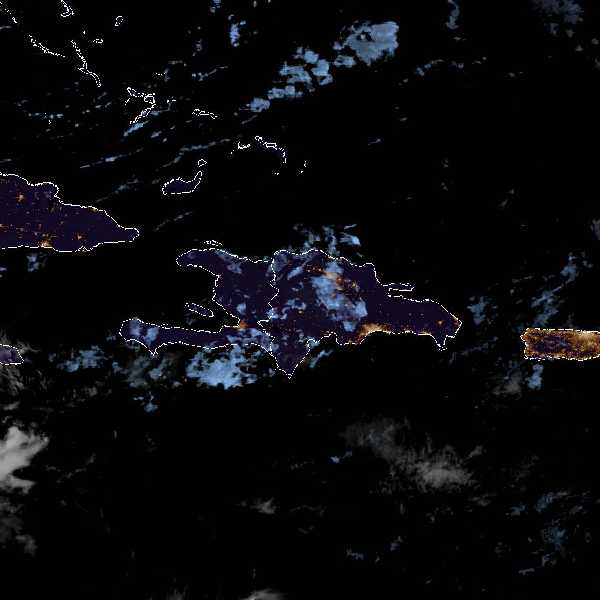 météo tropicale : Image satellite .
