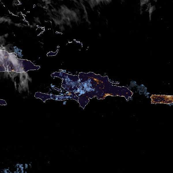 météo tropicale : Image satellite .