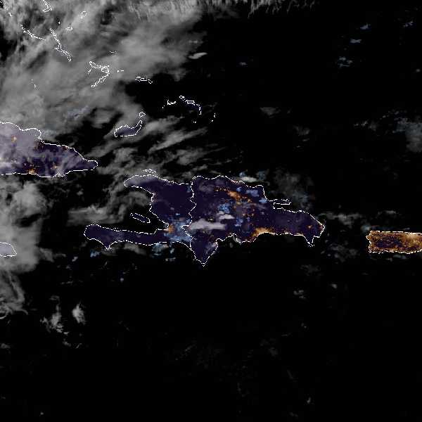 météo tropicale : Image satellite .