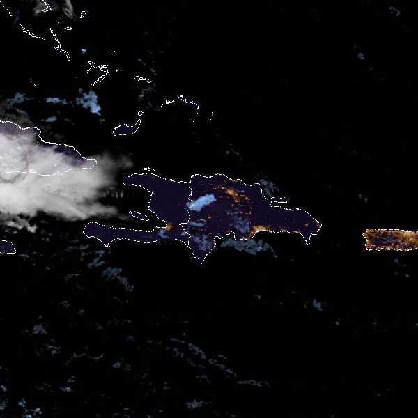 météo tropicale : Image satellite .