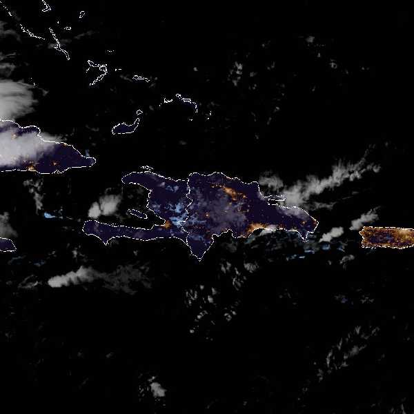 météo tropicale : Image satellite .