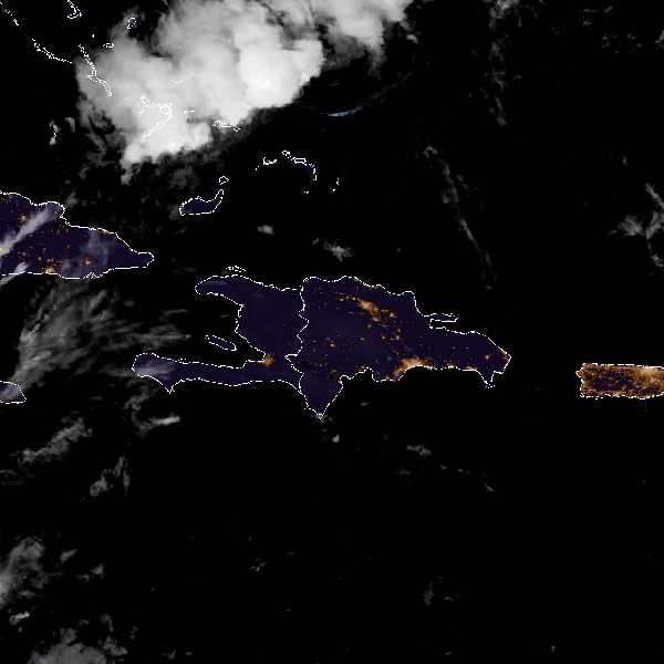 météo tropicale : Image satellite .