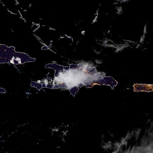 météo tropicale : Image satellite .