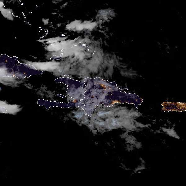 météo tropicale : Image satellite .