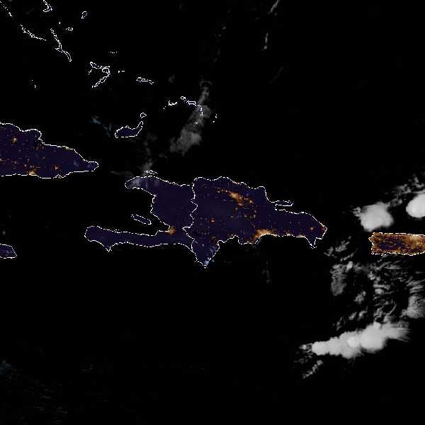 météo tropicale : Image satellite .