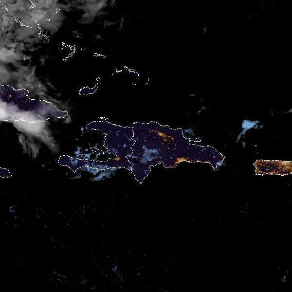 météo tropicale : Image satellite .