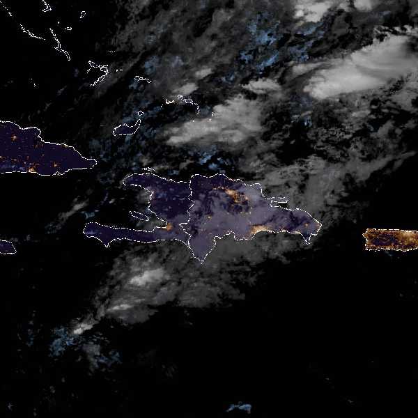météo tropicale : Image satellite .