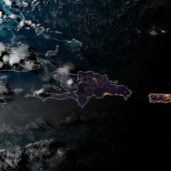 météo tropicale : Image satellite .