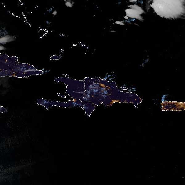météo tropicale : Image satellite .