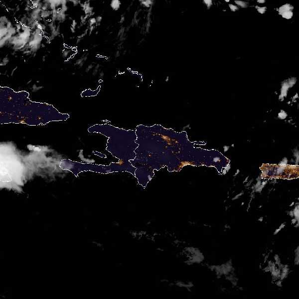 météo tropicale : Image satellite .