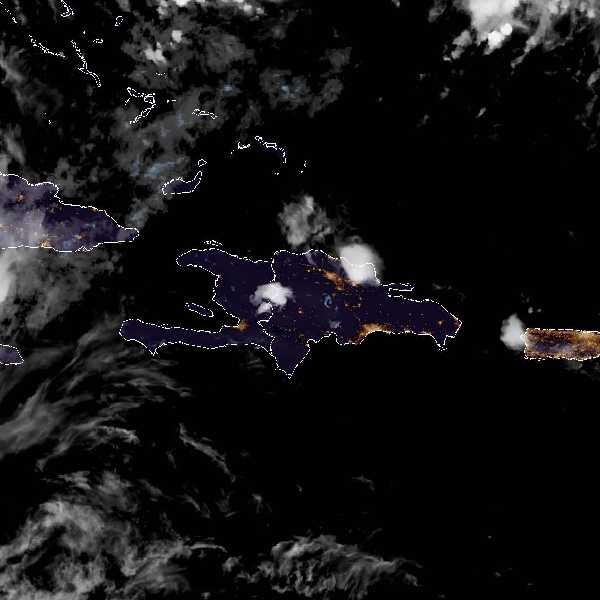 météo tropicale : Image satellite .