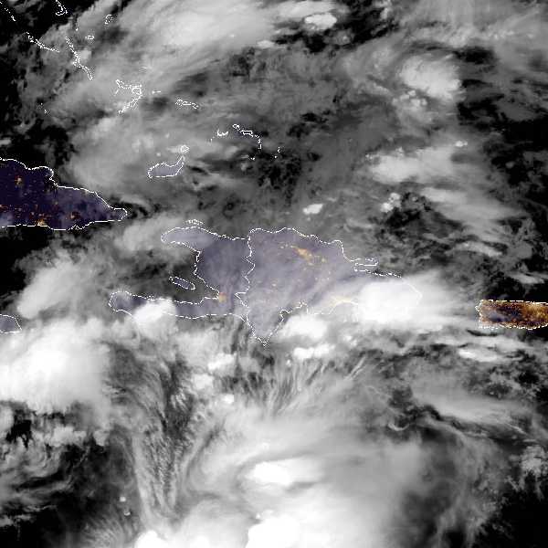 météo tropicale : Image satellite .