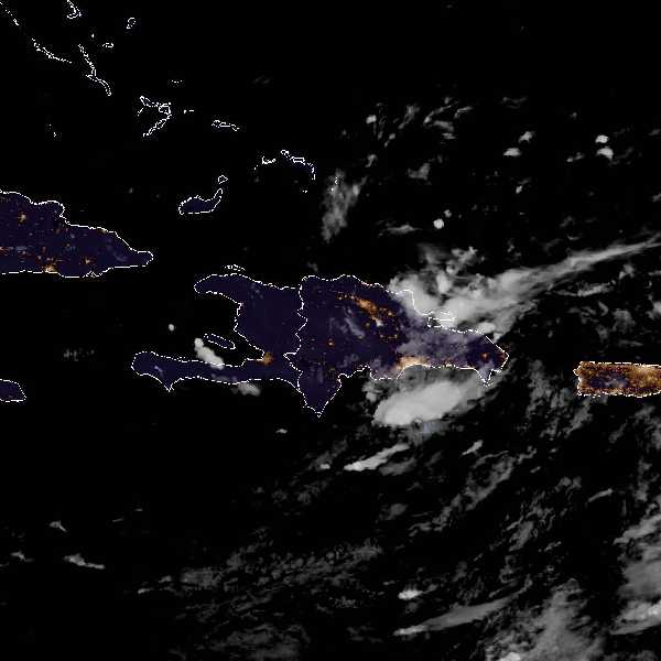 météo tropicale : Image satellite .
