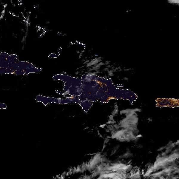 météo tropicale : Image satellite .