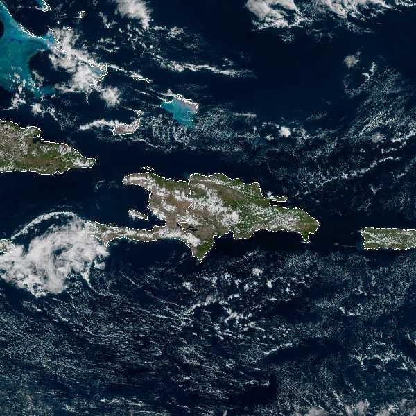 météo tropicale : Image satellite .