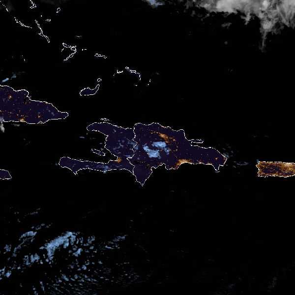 météo tropicale : Image satellite .