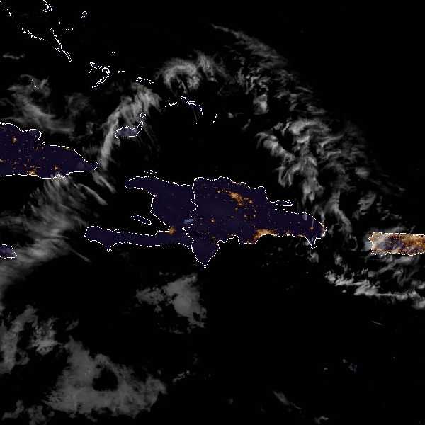 météo tropicale : Image satellite .