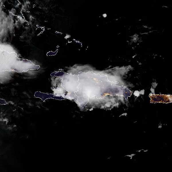 météo tropicale : Image satellite .