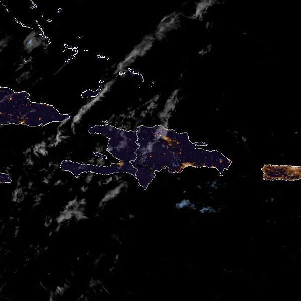 météo tropicale : Image satellite .