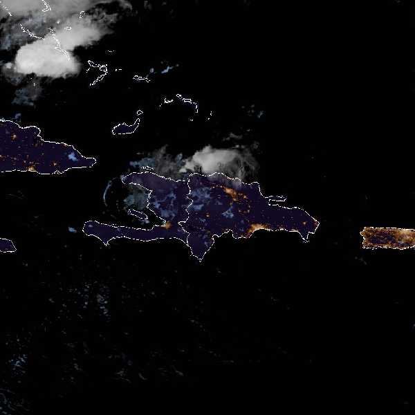 météo tropicale : Image satellite .