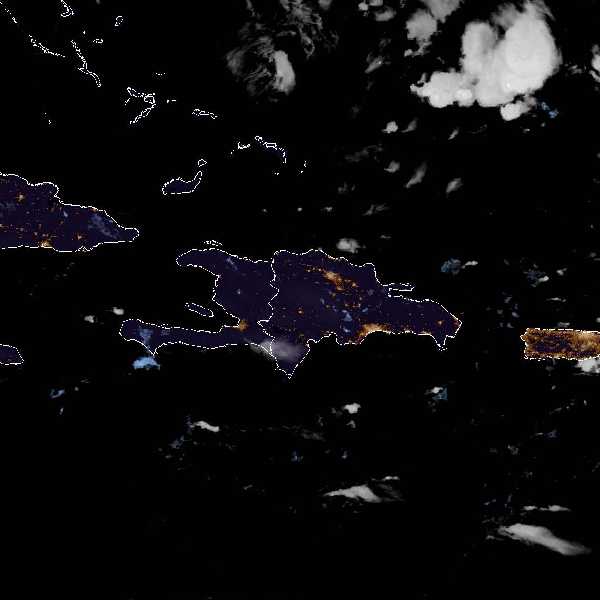 météo tropicale : Image satellite .