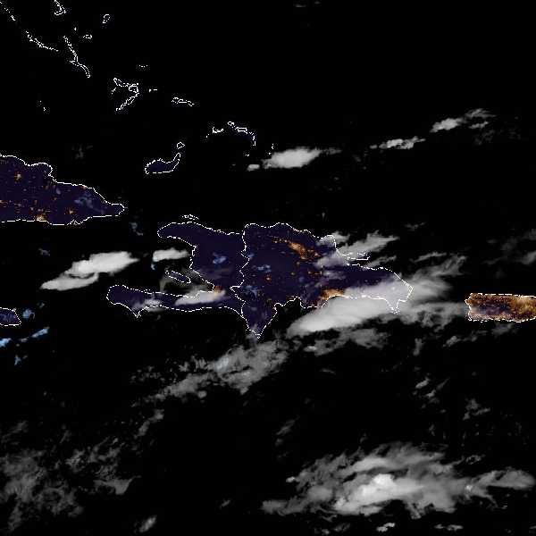 météo tropicale : Image satellite .