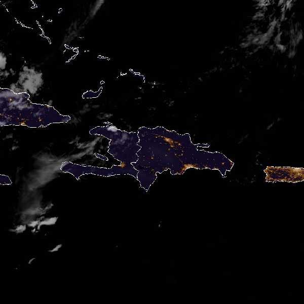 météo tropicale : Image satellite .