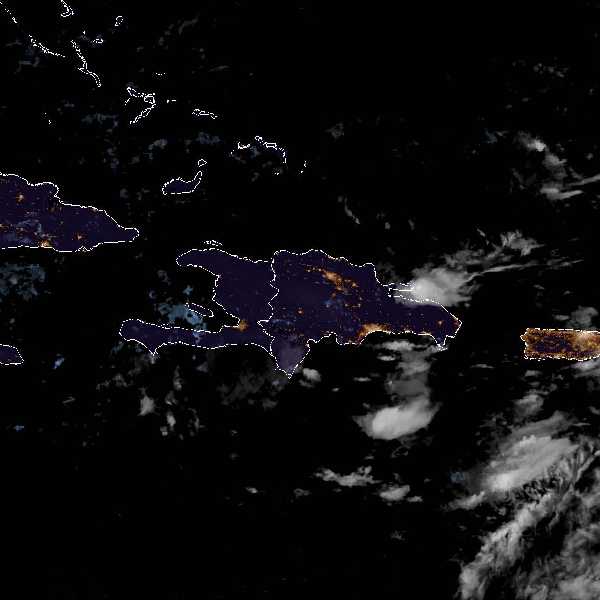 météo tropicale : Image satellite .