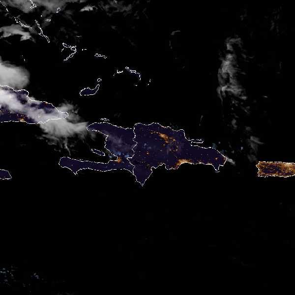 météo tropicale : Image satellite .