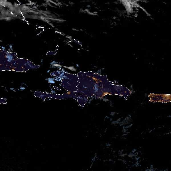 météo tropicale : Image satellite .