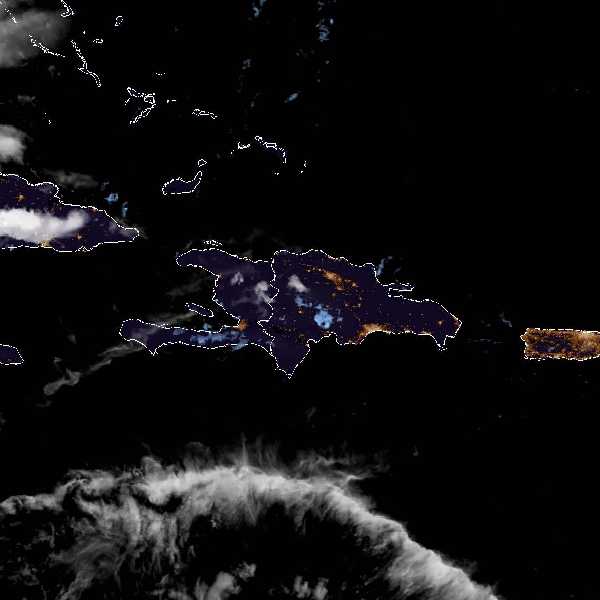 météo tropicale : Image satellite .