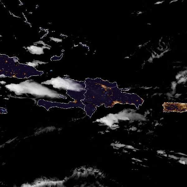 météo tropicale : Image satellite .