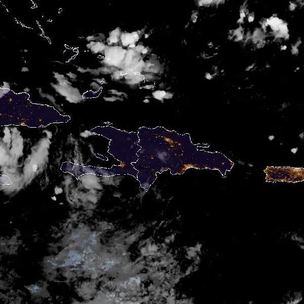 météo tropicale : Image satellite .