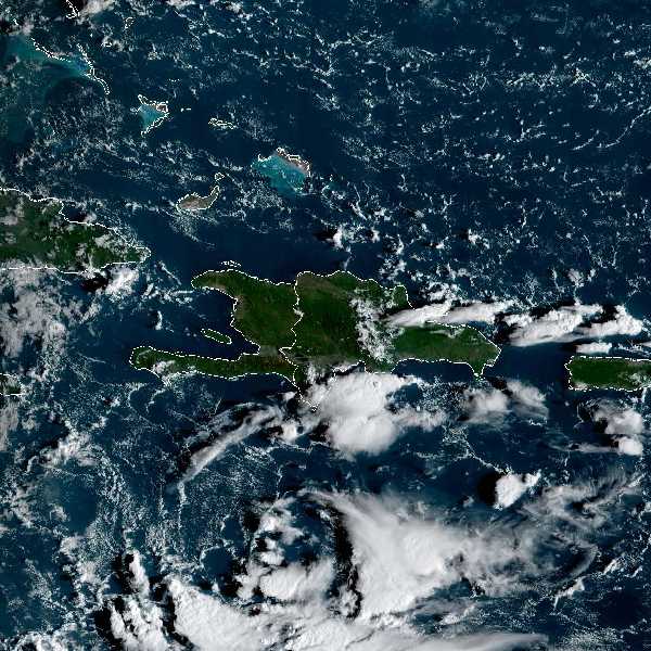 météo tropicale : Image satellite .