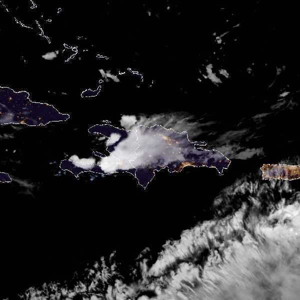 météo tropicale : Image satellite .