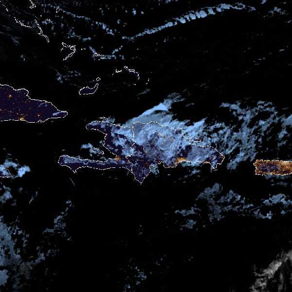 météo tropicale : Image satellite .