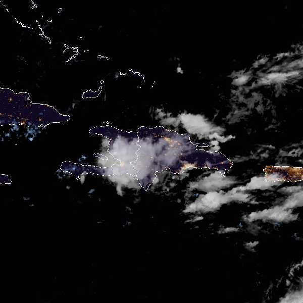 météo tropicale : Image satellite .