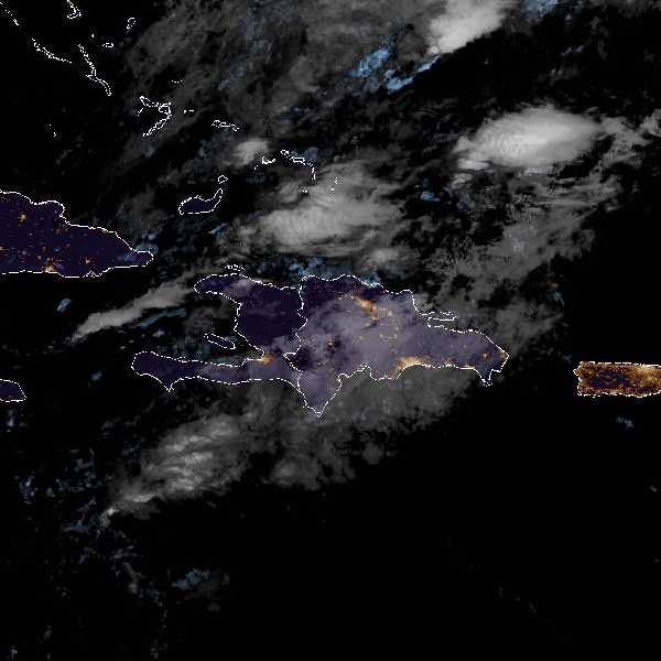 météo tropicale : Image satellite .