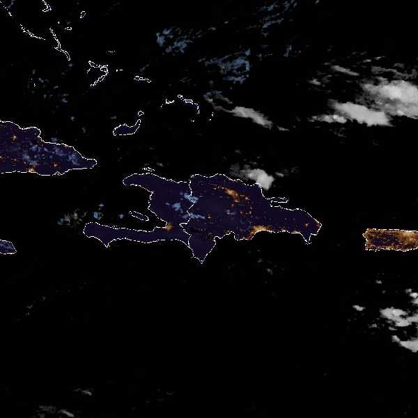 météo tropicale : Image satellite .