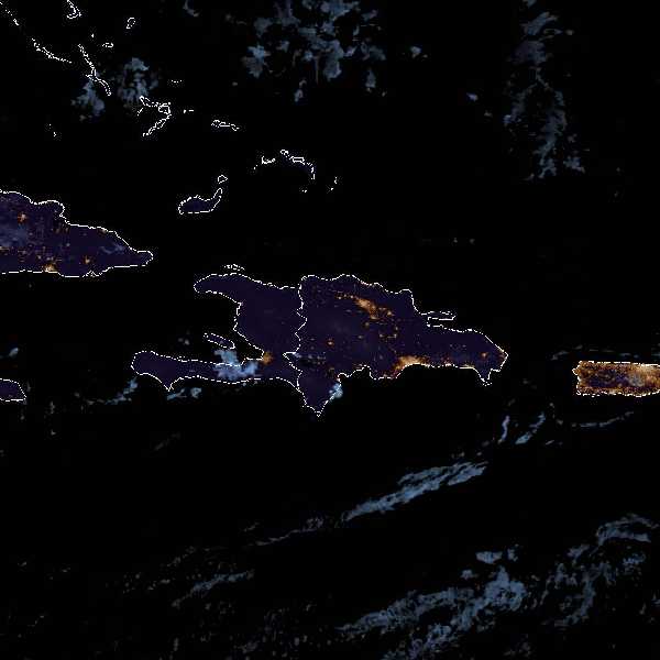 météo tropicale : Image satellite .