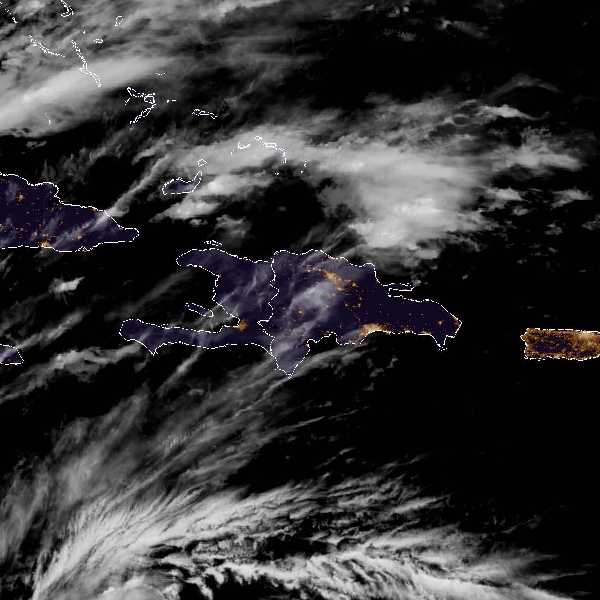 météo tropicale : Image satellite .