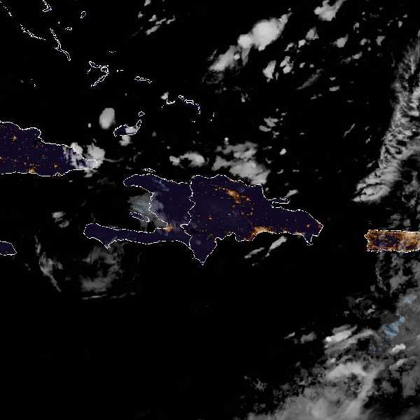 météo tropicale : Image satellite .
