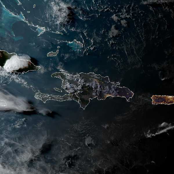 météo tropicale : Image satellite .