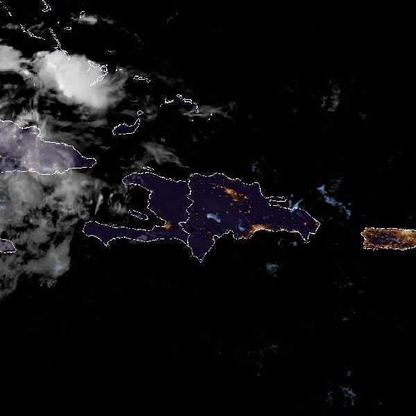 météo tropicale : Image satellite .