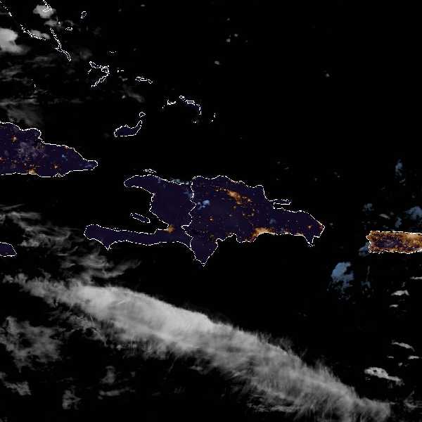 météo tropicale : Image satellite .